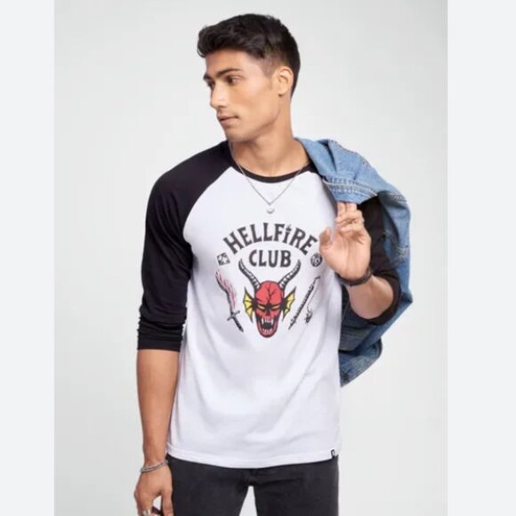 Hot Topic Stranger Things Eddie Munson Hellfire Club Tee Shirt - Picture 4 of 9